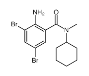 2-amino-3,5-dibromo-N-cyclohexyl-N-methylbenzamide Structure