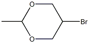5β-Bromo-2α-methyl-1,3-dioxane结构式