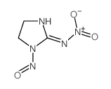 4,5-Dihydro-N-nitro-1-nitroso-1H-imidazol-2-amine结构式