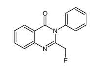 2-(fluoromethyl)-3-phenylquinazolin-4-one结构式