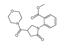 2-[4-(Morpholinocarbonyl)-2-oxopyrrolidin-1-yl]benzoic acid methyl ester Structure
