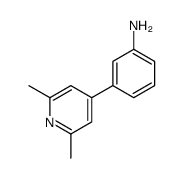 3-(2,6-dimethyl-4-pyridyl)aniline结构式
