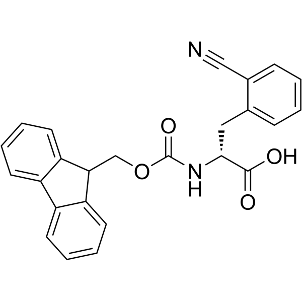 FMOC-2-氰基-D-苯丙氨酸结构式