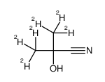 2-Cyano-2-propanol-1,1,1,3,3,3-d6结构式