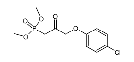 3-(4-氯苯氧基)-2-氧代丙基磷酸二甲酯结构式
