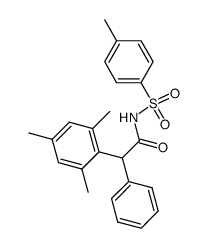Phenyl-[2,4,6-trimethyl-phenyl]-essigsaeure-tosylamid结构式