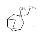 3-ethyl-3-methyl-3-azoniabicyclo[3.2.2]nonane结构式