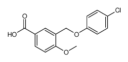 3-[(4-chlorophenoxy)methyl]-4-methoxybenzoic acid Structure