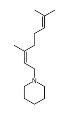 (Z)-1-(3,7-dimethylocta-2,6-dienyl)piperidine结构式