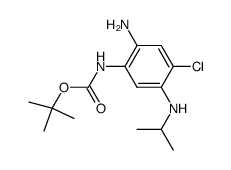 (2-amino-4-chloro-5-isopropylamino-phenyl)-carbamic acid tert-butyl ester Structure
