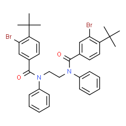N,N'-1,2-ethanediylbis(3-bromo-4-tert-butyl-N-phenylbenzamide) Structure