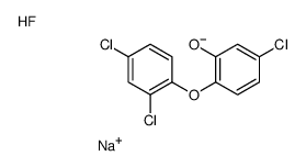sodium,5-chloro-2-(2,4-dichlorophenoxy)phenol,fluoride Structure