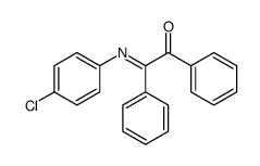 2-(4-chlorophenyl)imino-1,2-diphenylethanone结构式