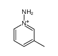 1-amino-3-methyl-pyridinium Structure