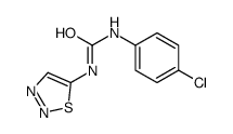 1-(4-chlorophenyl)-3-(thiadiazol-5-yl)urea Structure