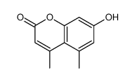 7-hydroxy-4,5-dimethylchromen-2-one结构式