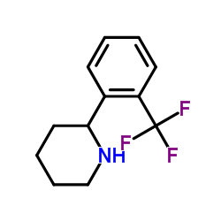 2-[2-(三氟甲基)苯基]哌啶结构式
