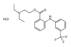 2-(diethylamino)ethyl 2-[3-(trifluoromethyl)anilino]benzoate,hydrochloride结构式