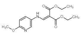2-[(6-METHOXYPYRIDIN-3-YLAMINO)METHYLENE]MALONIC ACID DIETHYL ESTER Structure