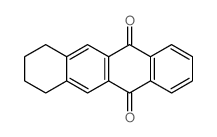 7,8,9,10-tetrahydrotetracene-5,12-dione结构式