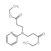 b-Alanine,N-(3-ethoxy-3-oxopropyl)-N-2-pyridinyl-, ethyl ester Structure