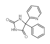 2,4-Imidazolidinedione,5-phenyl-5-(2-pyridinyl)-结构式