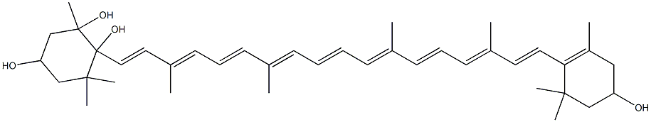5,6-Dihydro-β,β-carotene-3,3',5,6-tetrol结构式