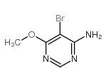 4-氨基-5-溴-6-甲氧基嘧啶结构式