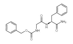 N-[(苯基甲氧基)羰基]甘氨酰-L-苯丙氨酰胺结构式