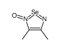 3,4-dimethyl-2-oxido-1,2,5-selenadiazol-2-ium结构式