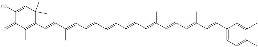 2,3-Didehydro-3-hydroxy-β,χ-caroten-4-one结构式