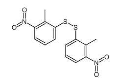 2-methyl-1-[(2-methyl-3-nitrophenyl)disulfanyl]-3-nitrobenzene结构式