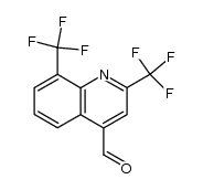 2,8-bis(trifluoromethyl)-4-quinoline carboxaldehyde Structure