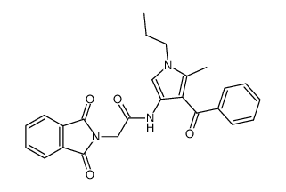N-(4-Benzoyl-5-methyl-1-propyl-1H-pyrrol-3-yl)-2-(1,3-dioxo-1,3-dihydro-isoindol-2-yl)-acetamide Structure