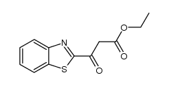 3-benzothiazol-2-yl-3-oxo-propionic acid ethyl ester Structure