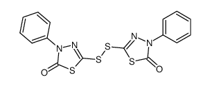 bis-[4-phenyl-5-oxo-1,3,4-thiadiazolinyl-(2)] disulfide结构式