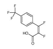 2,3-difluoro-3-[4-(trifluoromethyl)phenyl]prop-2-enoic acid结构式