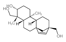 17-Norkaur-15-ene-3,18-diol,13-(hydroxymethyl)-,(3R,4R,8â,13â)- Structure
