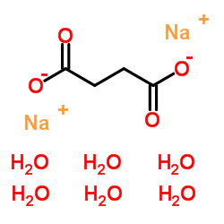 丁二酸二钠(六水)结构式
