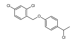 2,4-dichloro-1-[[4-(1-chloroethyl)phenoxy]methyl]benzene Structure