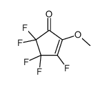 3,4,4,5,5-pentafluoro-2-methoxycyclopent-2-en-1-one结构式