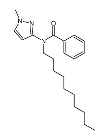 N-decyl-N-(1-methylpyrazol-3-yl)benzamide结构式