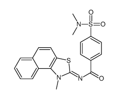 4-(dimethylsulfamoyl)-N-(1-methylbenzo[e][1,3]benzothiazol-2-ylidene)benzamide结构式