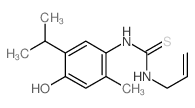 Thiourea,N-[4-hydroxy-2-methyl-5-(1-methylethyl)phenyl]-N'-2-propen-1-yl- Structure