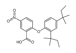 2-[2,4-Bis(1,1-dimethylpropyl)phenoxy]-5-nitrobenzoic acid Structure