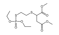 dimethyl 2-(2-diethoxyphosphorylsulfanylethylsulfanyl)butanedioate结构式