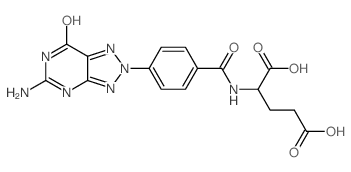 2-[[4-(3-amino-5-oxo-2,4,7,8,9-pentazabicyclo[4.3.0]nona-1,3,6-trien-8-yl)benzoyl]amino]pentanedioic acid picture