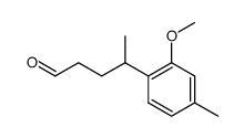 2-Methoxy-γ,4-dimethylbenzenebutanal Structure