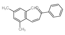2-Propen-1-one,1-phenyl-3-(2,4,6-trimethylphenyl)- Structure