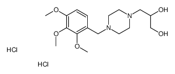 3-[4-[(2,3,4-trimethoxyphenyl)methyl]piperazin-1-yl]propane-1,2-diol,dihydrochloride结构式